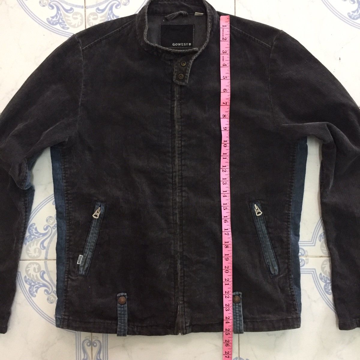 Japanese Brand Gowest Yellow Division Japan Corduroy Zipper Jacket Size US M / EU 48-50 / 2 - 20 Thumbnail