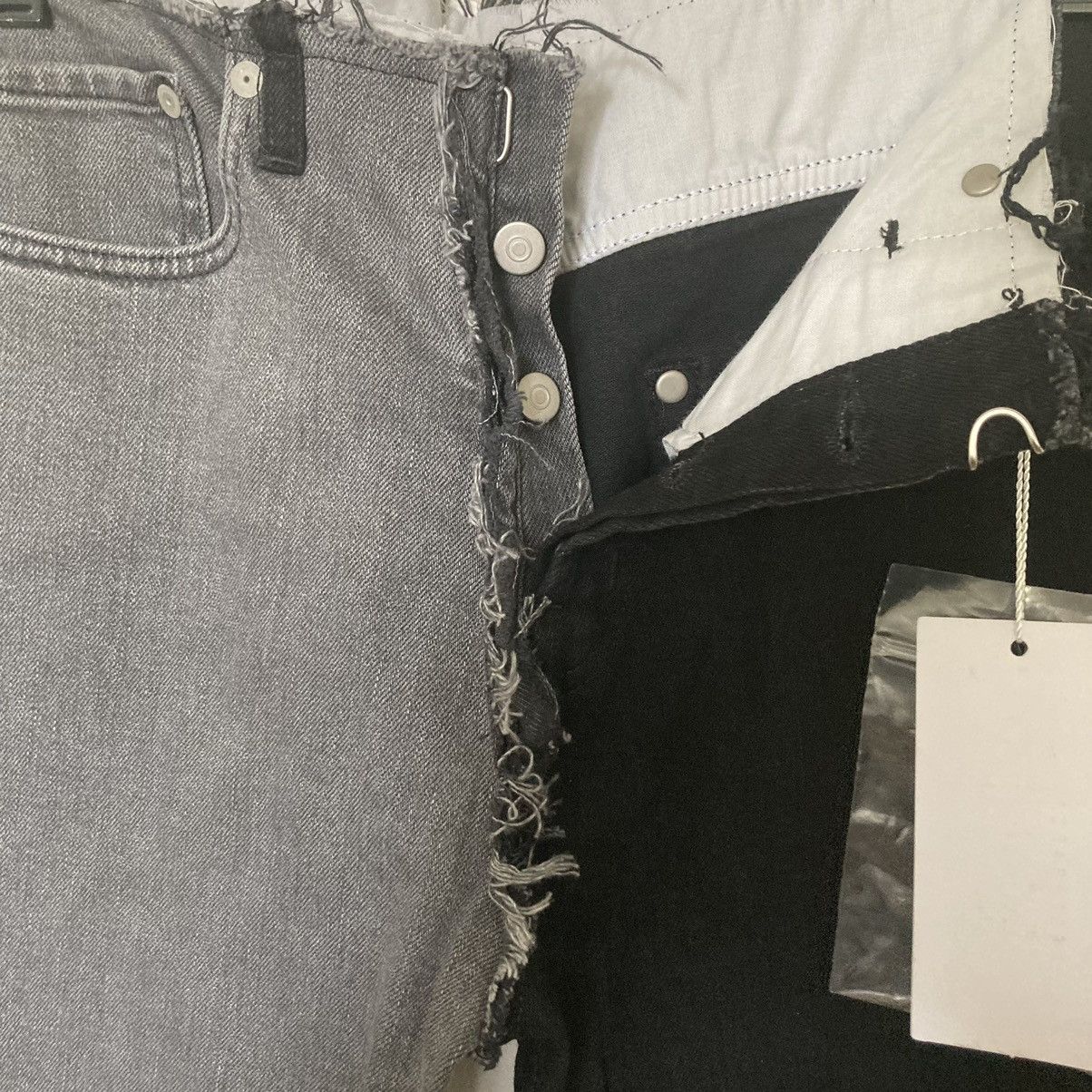 Maison Margiela New Maison Margiela Two Tone Denim Slim Fit Jeans Size 33 Size US 33 - 7 Thumbnail