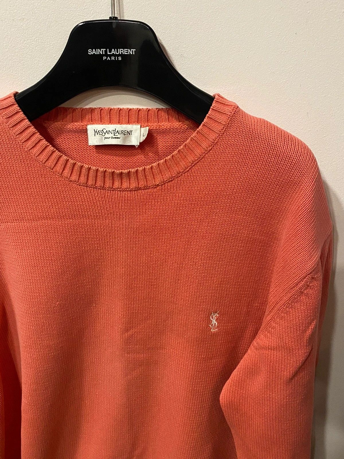 Coral Red YSL Knit Sweater