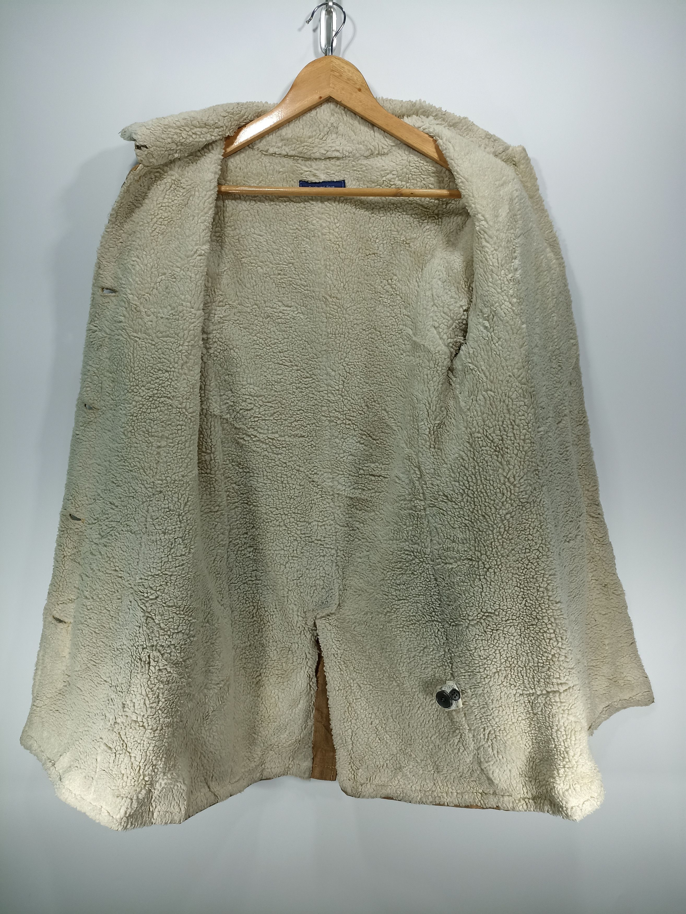 Japanese Brand Vintage Spick And Span Denim Long Coat Sherpa Size M / US 6-8 / IT 42-44 - 4 Thumbnail
