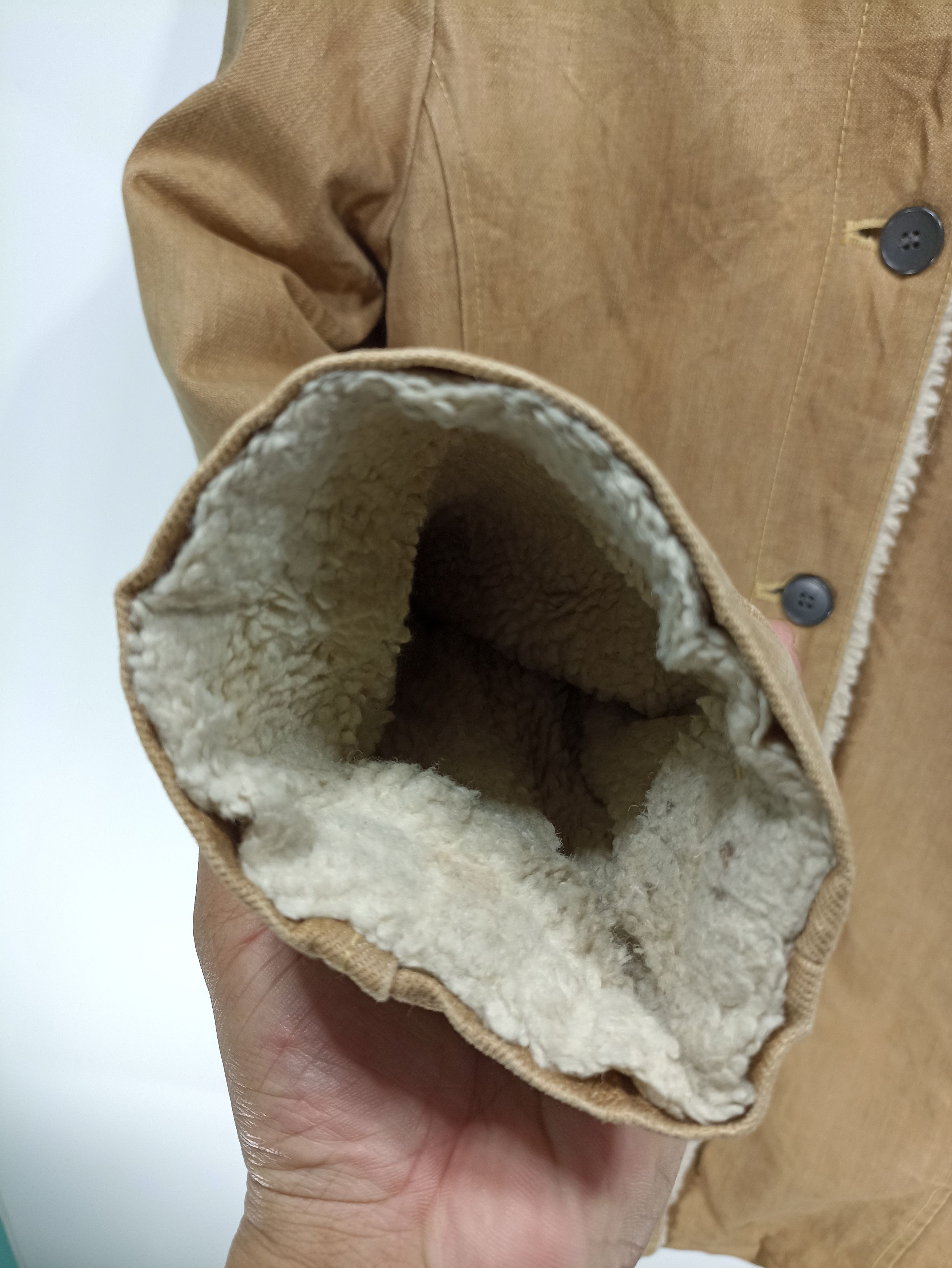 Japanese Brand Vintage Spick And Span Denim Long Coat Sherpa Size M / US 6-8 / IT 42-44 - 5 Thumbnail