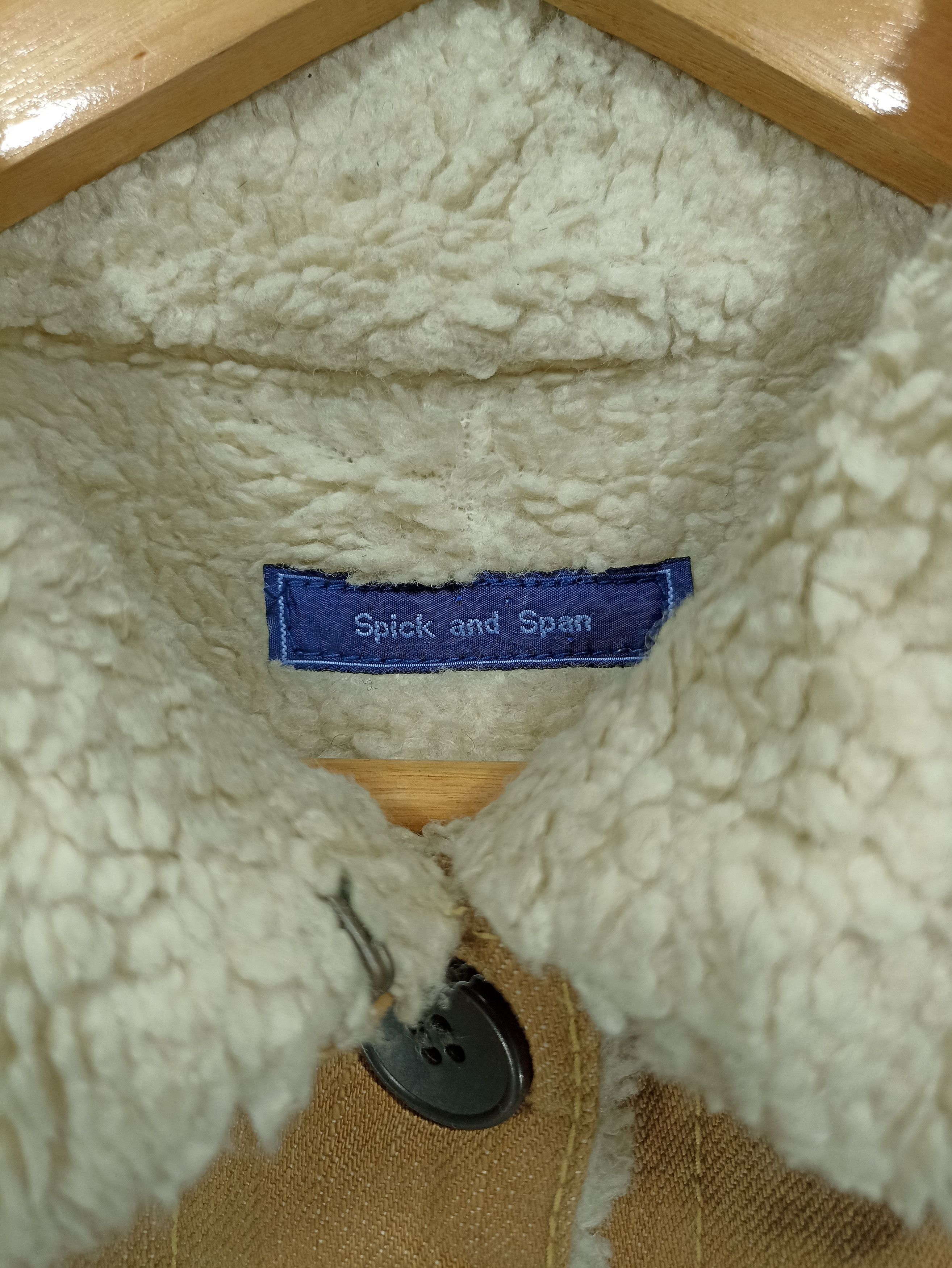 Japanese Brand Vintage Spick And Span Denim Long Coat Sherpa Size M / US 6-8 / IT 42-44 - 7 Thumbnail