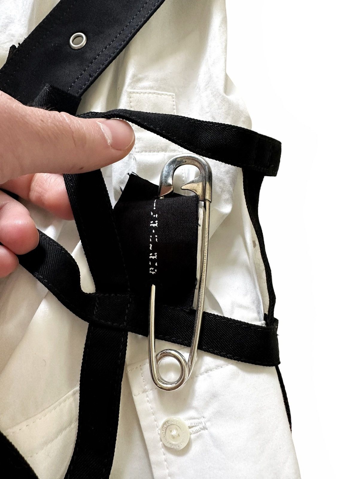 Takahiromiyashita The Soloist. Oversized Music Staff Strapped Bondage Shirt Size US XL / EU 56 / 4 - 11 Thumbnail