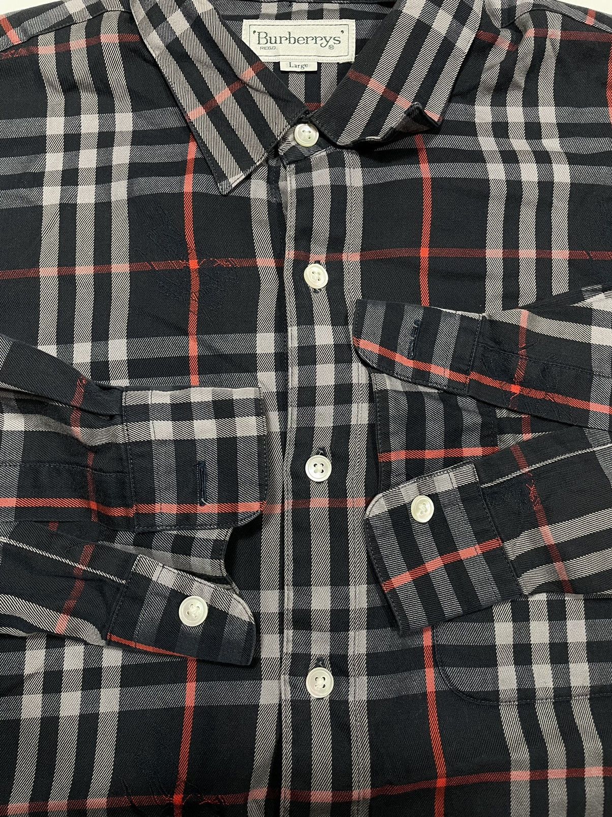 Burberry × Burberry Prorsum × Vintage Vintage Burberrys Shirt Nova check Plaid tartan mirroring Size US L / EU 52-54 / 3 - 6 Thumbnail