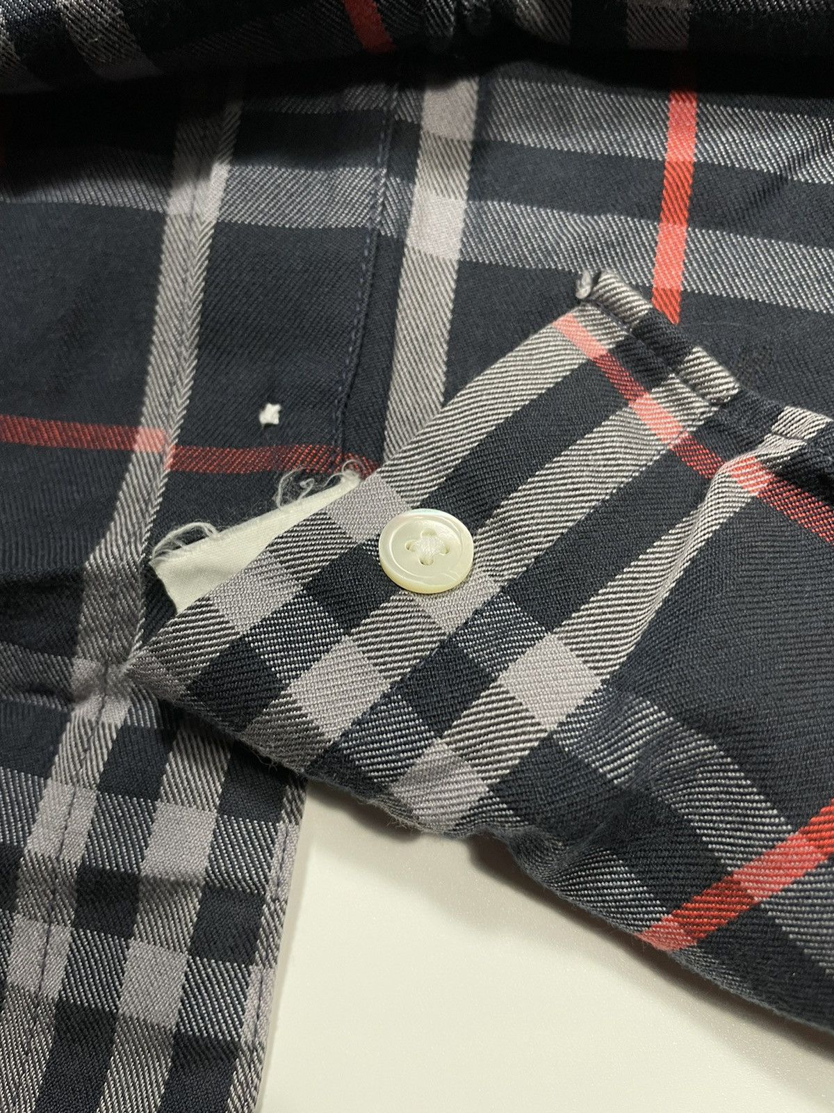 Burberry × Burberry Prorsum × Vintage Vintage Burberrys Shirt Nova check Plaid tartan mirroring Size US L / EU 52-54 / 3 - 11 Thumbnail