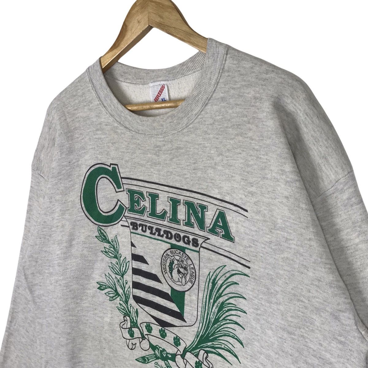 Jerzees × Vintage Vintage 90s Celina Bulldogs Football Crewneck Sweatshirt Size US XL / EU 56 / 4 - 5 Thumbnail