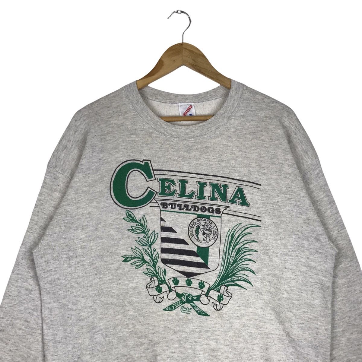 Jerzees × Vintage Vintage 90s Celina Bulldogs Football Crewneck Sweatshirt Size US XL / EU 56 / 4 - 2 Thumbnail