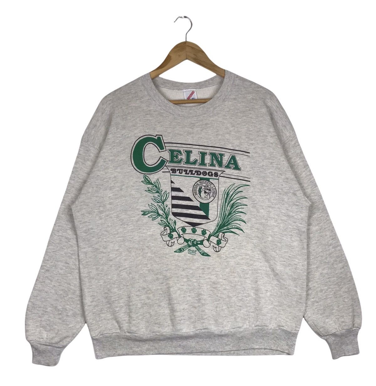 Jerzees × Vintage Vintage 90s Celina Bulldogs Football Crewneck Sweatshirt Size US XL / EU 56 / 4 - 1 Thumbnail