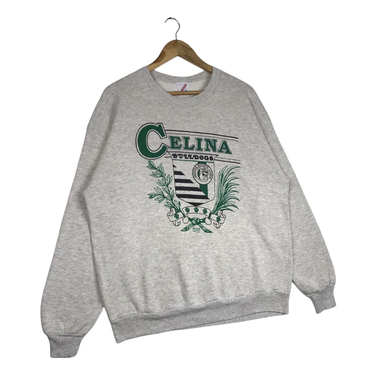 Jerzees × Vintage Vintage 90s Celina Bulldogs Football Crewneck Sweatshirt Size US XL / EU 56 / 4 - 4 Thumbnail