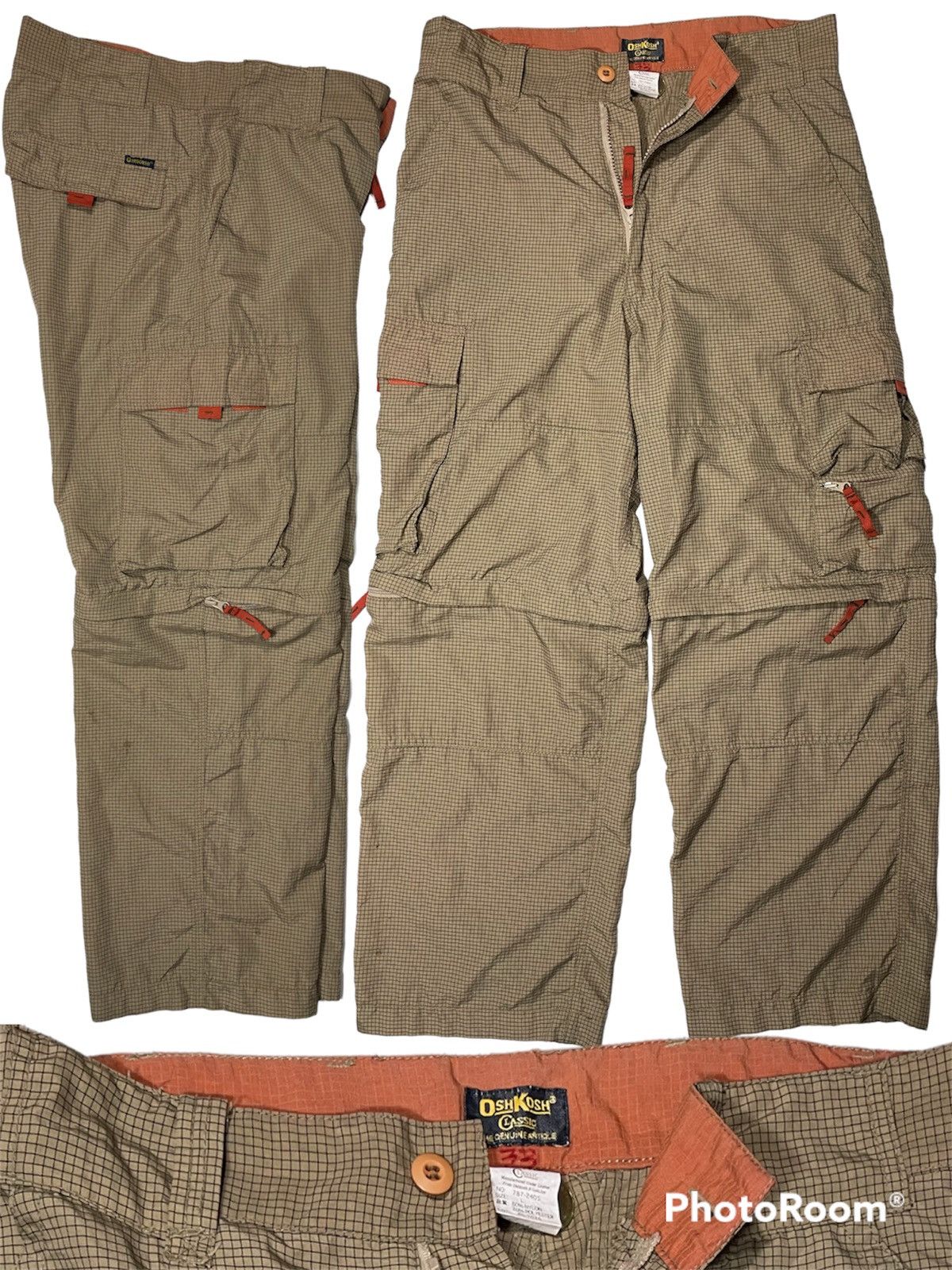 Vintage Vintage Oshkosh wide leg Baggy y2k 90s tactical multi pocket Size US 32 / EU 48 - 2 Thumbnail