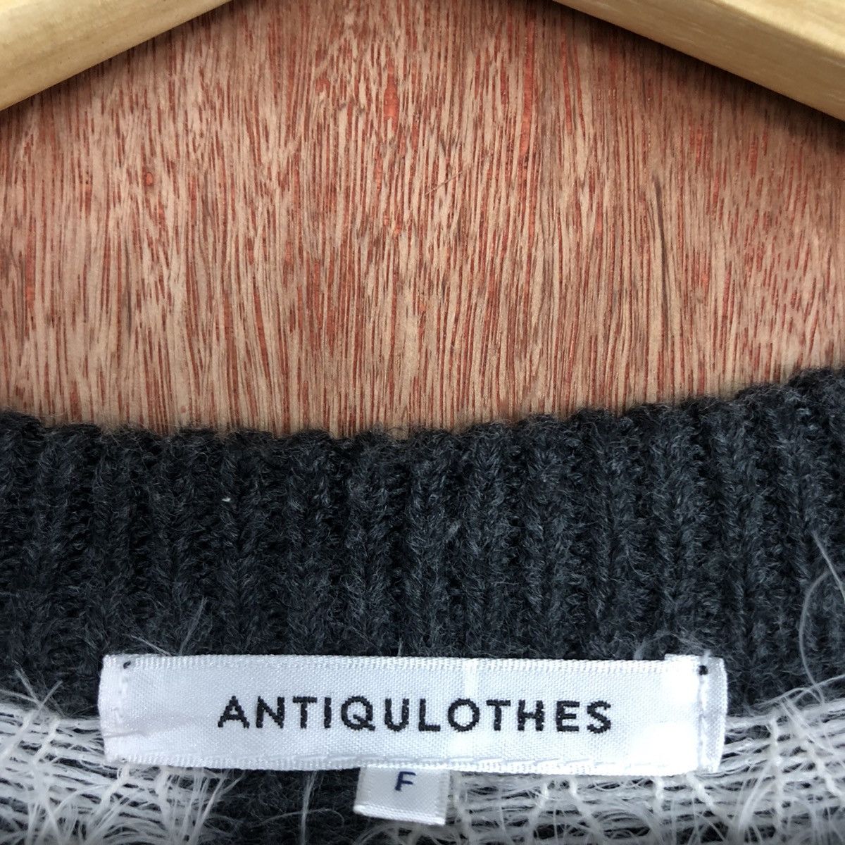 Homespun Knitwear DL Antiqulothes Grey Navajo mohair shaggy Knitwear #c750 Size US S / EU 44-46 / 1 - 9 Thumbnail