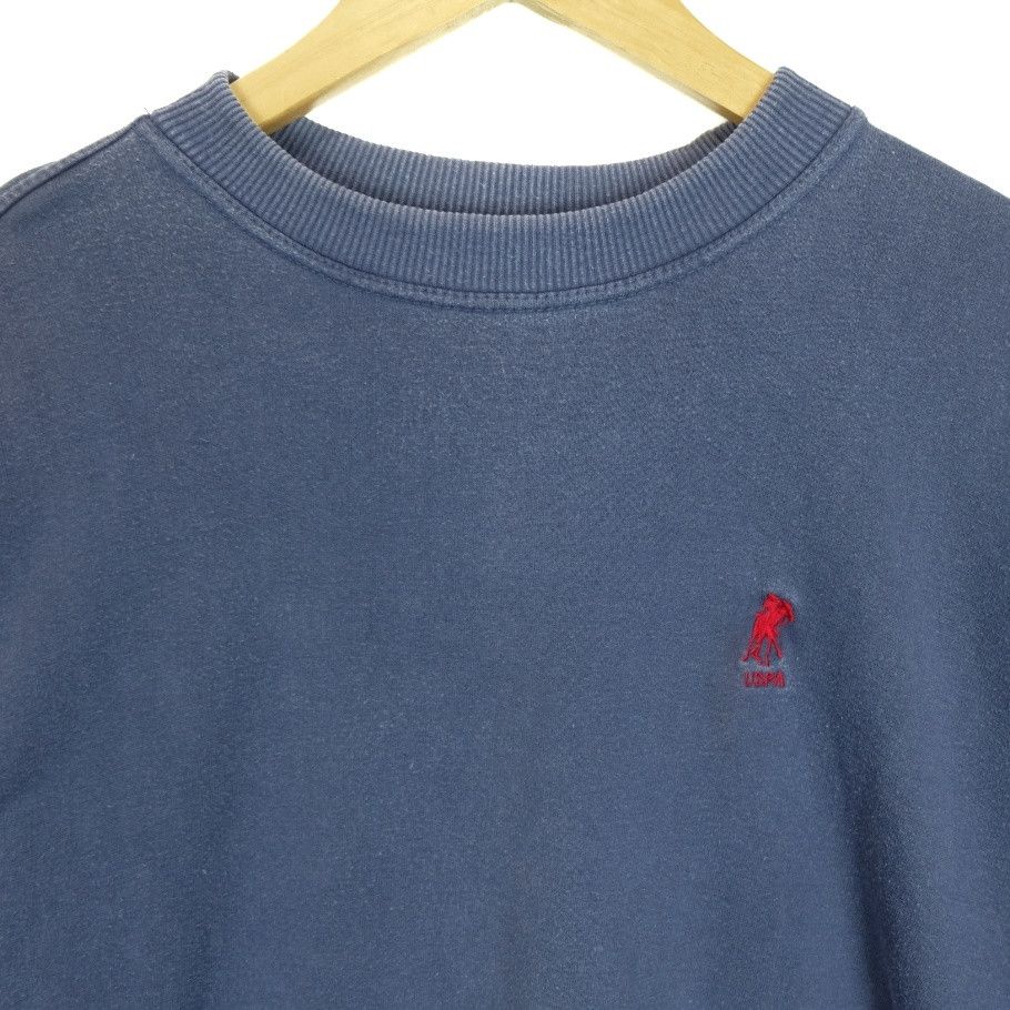 U.S. Polo Assn. Vintage 90's US POLO ASSN (USPA) Plain Sweatshirts Size US XL / EU 56 / 4 - 3 Thumbnail