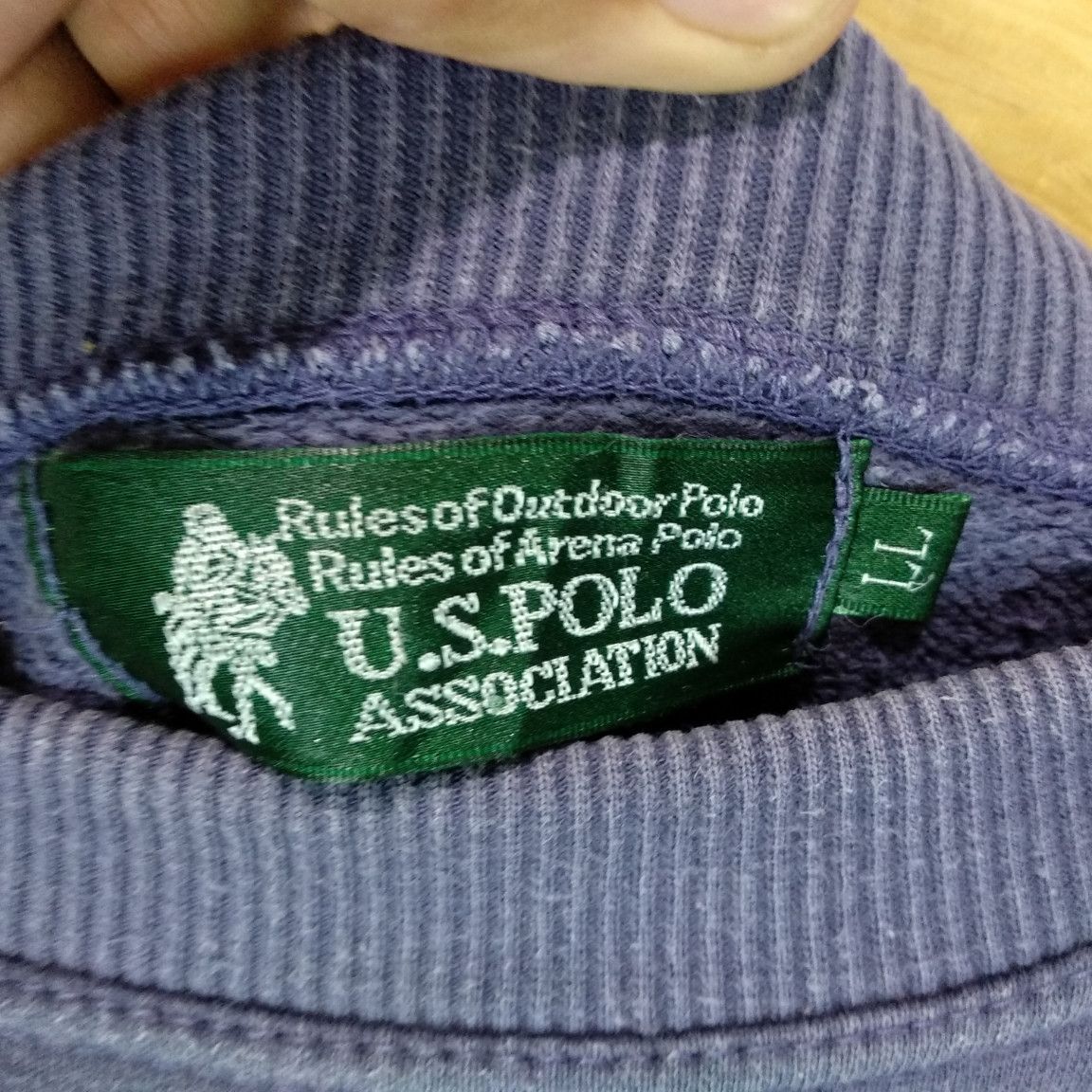 U.S. Polo Assn. Vintage 90's US POLO ASSN (USPA) Plain Sweatshirts Size US XL / EU 56 / 4 - 8 Thumbnail