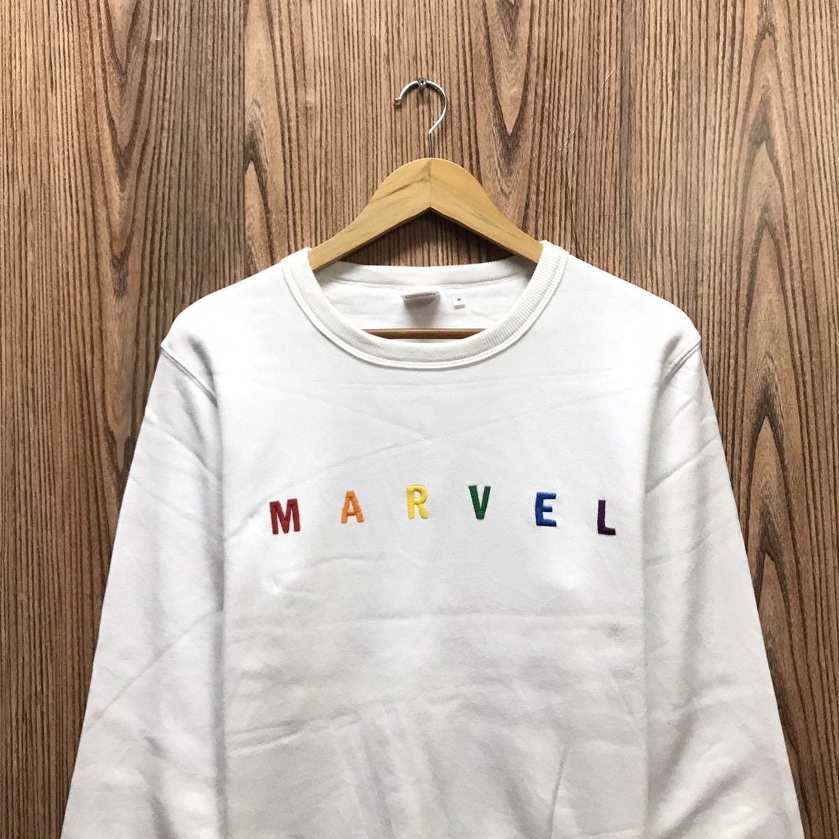 Marvel Comics × Warner Bros Vintage Marvel Comics Colourful Spellout Sweatshirt Size US M / EU 48-50 / 2 - 2 Thumbnail