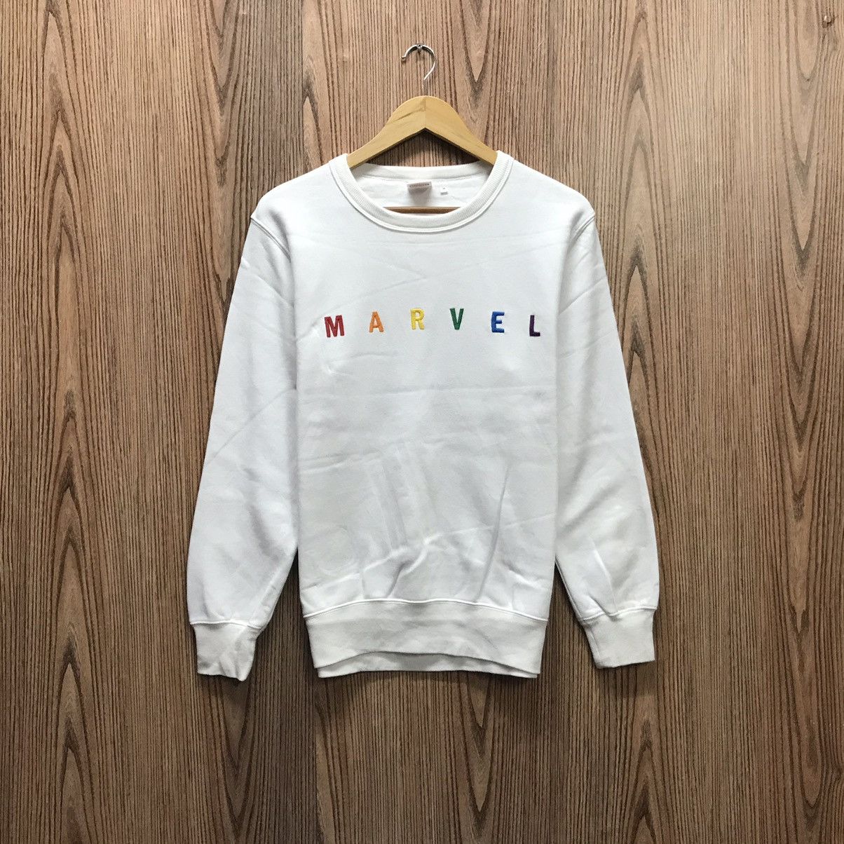 Marvel Comics × Warner Bros Vintage Marvel Comics Colourful Spellout Sweatshirt Size US M / EU 48-50 / 2 - 1 Thumbnail