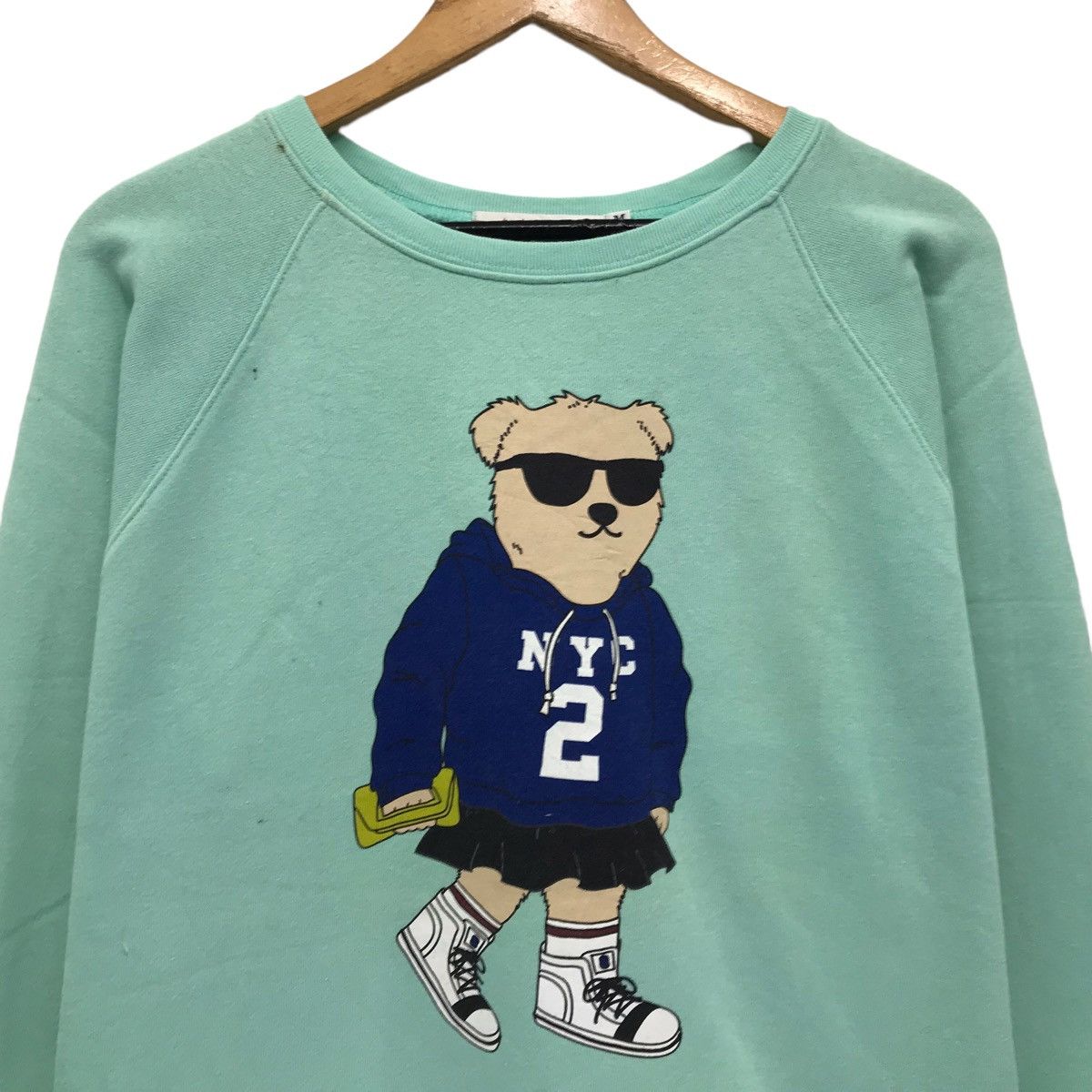 Japanese Brand × Vintage Vintage Bear Streetwear Style Hyperbeast Sweatshirt Size US M / EU 48-50 / 2 - 2 Thumbnail