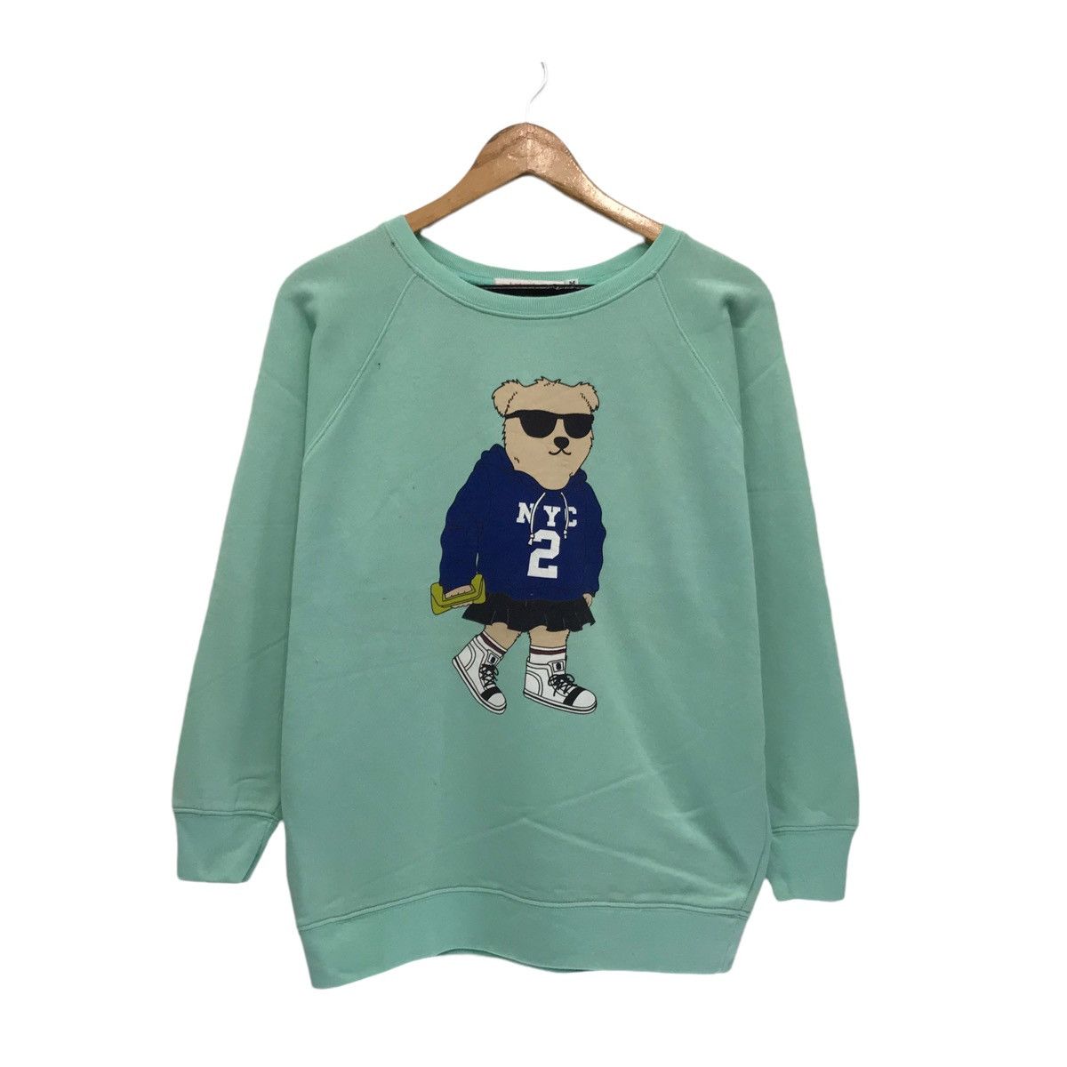 Japanese Brand × Vintage Vintage Bear Streetwear Style Hyperbeast Sweatshirt Size US M / EU 48-50 / 2 - 1 Thumbnail