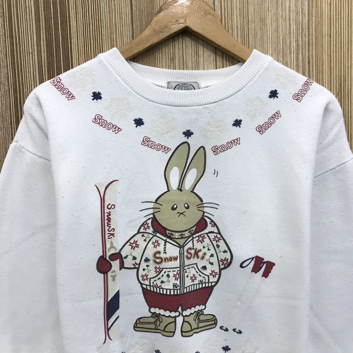 Japanese Brand × Vintage Rare!!! Vintage Snow Ski Sweatshirt Pullover Jumper Size US M / EU 48-50 / 2 - 2 Thumbnail