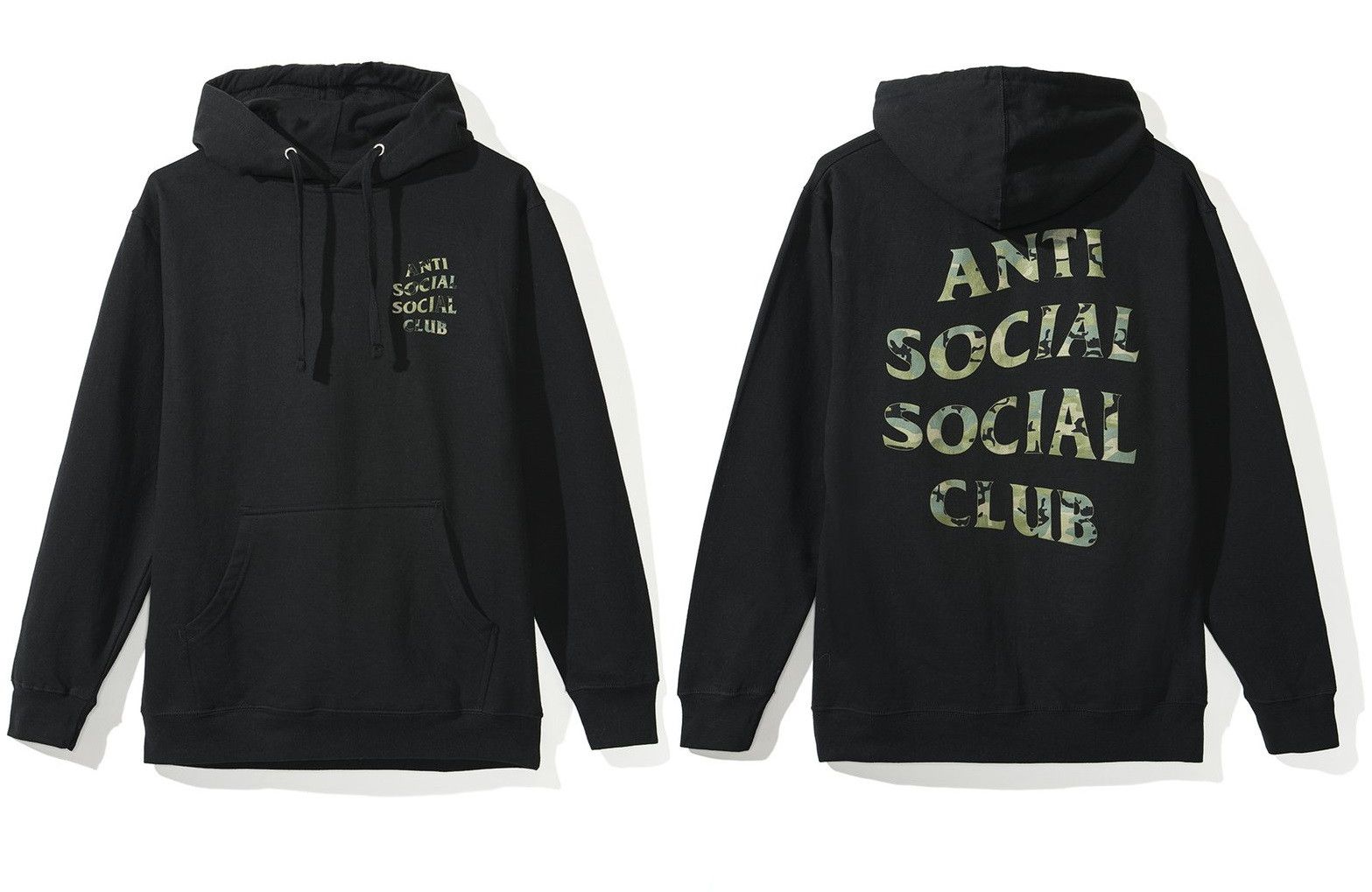 Anti Social Social Club DS ASSC Woodland Camo Logo Woody Black Hoodie BAPE MagOC Size US S / EU 44-46 / 1 - 1 Thumbnail