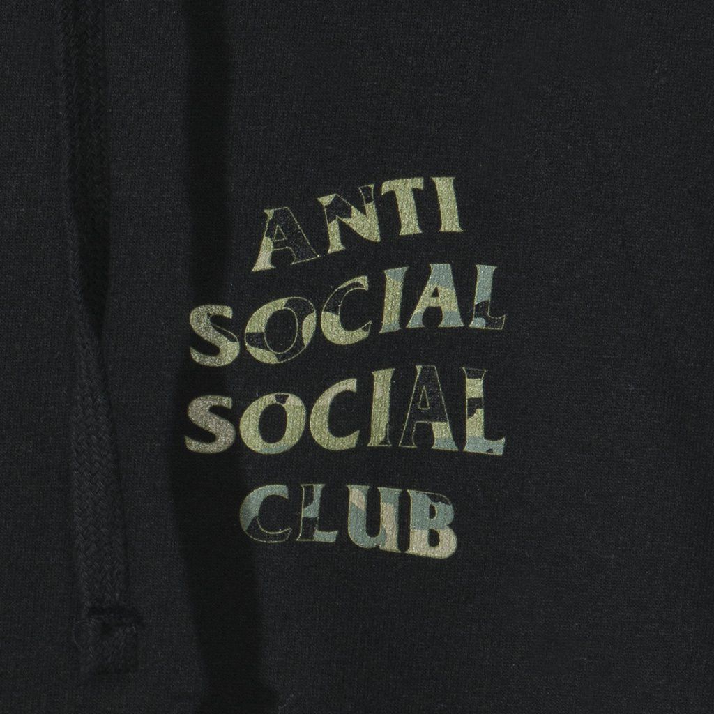 Anti Social Social Club DS ASSC Woodland Camo Logo Woody Black Hoodie BAPE MagOC Size US S / EU 44-46 / 1 - 5 Thumbnail