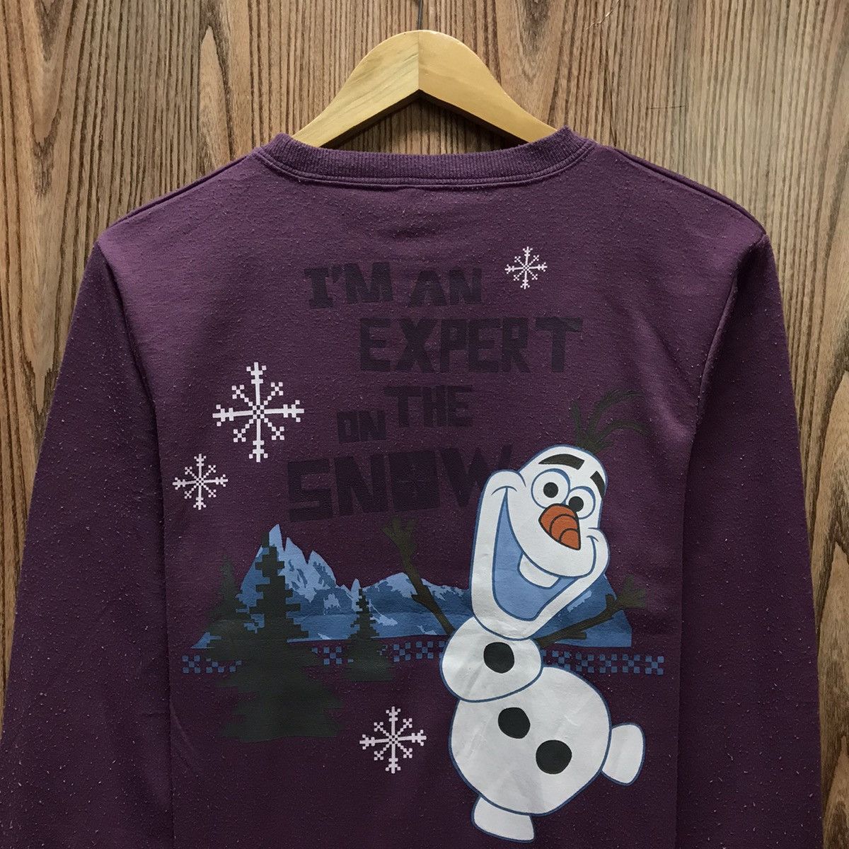 Cartoon Network × Disney × Japanese Brand Frozen Sweatshirt Biglogo Olaf Crew Neck Size US S / EU 44-46 / 1 - 4 Thumbnail