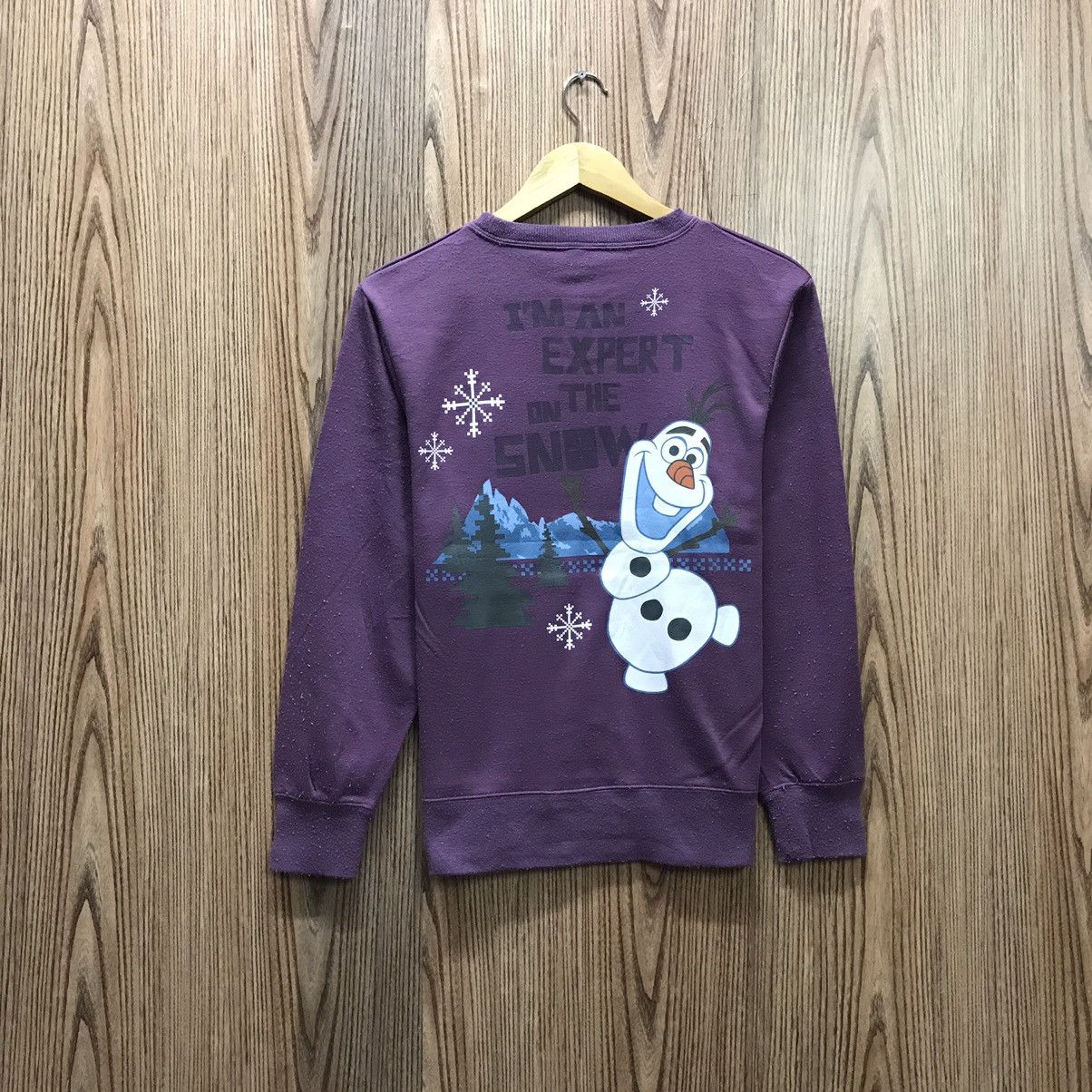 Cartoon Network × Disney × Japanese Brand Frozen Sweatshirt Biglogo Olaf Crew Neck Size US S / EU 44-46 / 1 - 1 Thumbnail