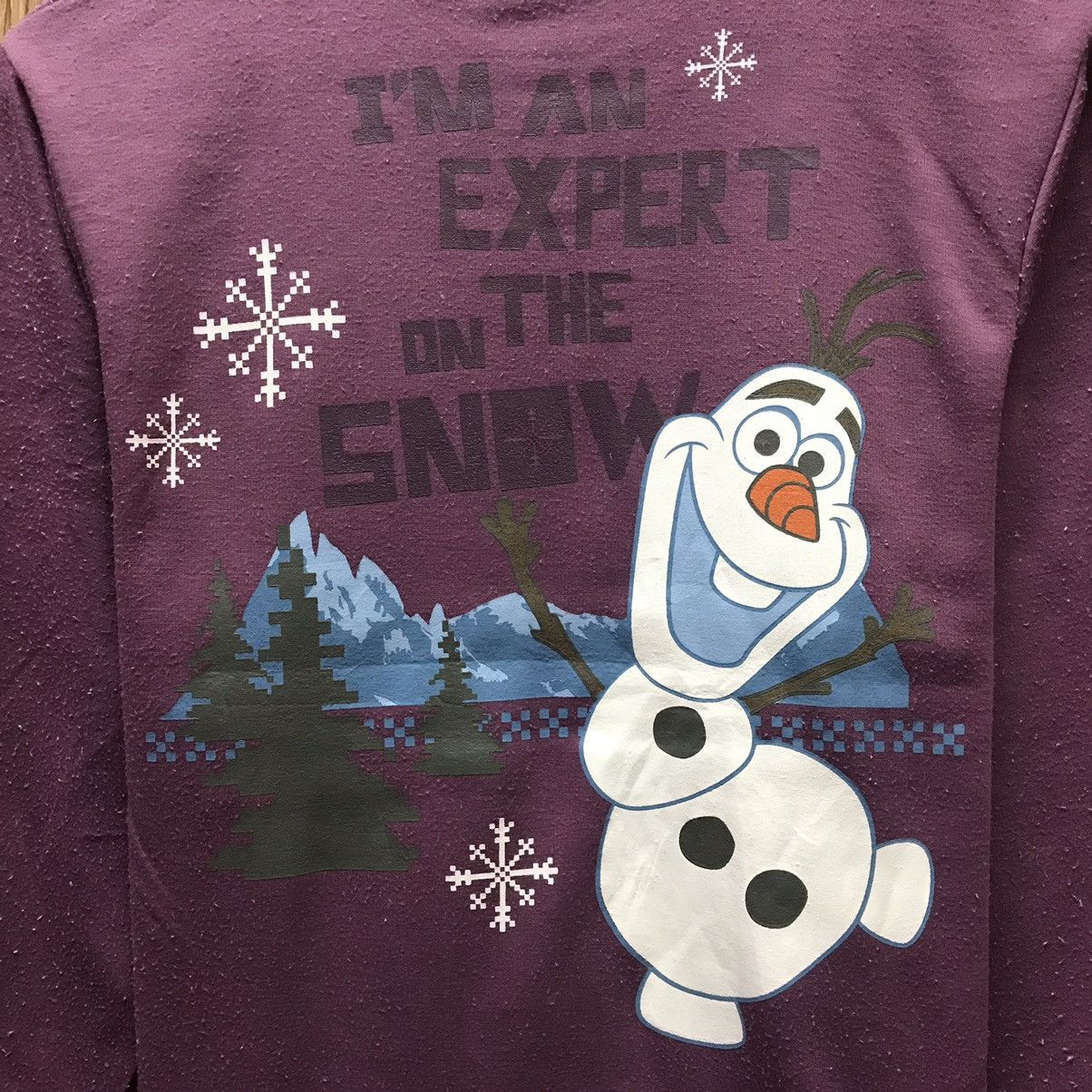 Cartoon Network × Disney × Japanese Brand Frozen Sweatshirt Biglogo Olaf Crew Neck Size US S / EU 44-46 / 1 - 5 Thumbnail