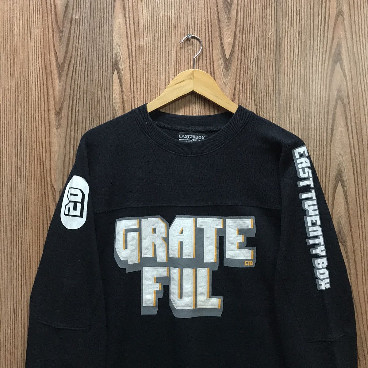 Japanese Brand × Vintage EAST TWENTY BOX Sweatshirt CrewNeck Big Logo Grateful Size US M / EU 48-50 / 2 - 2 Thumbnail