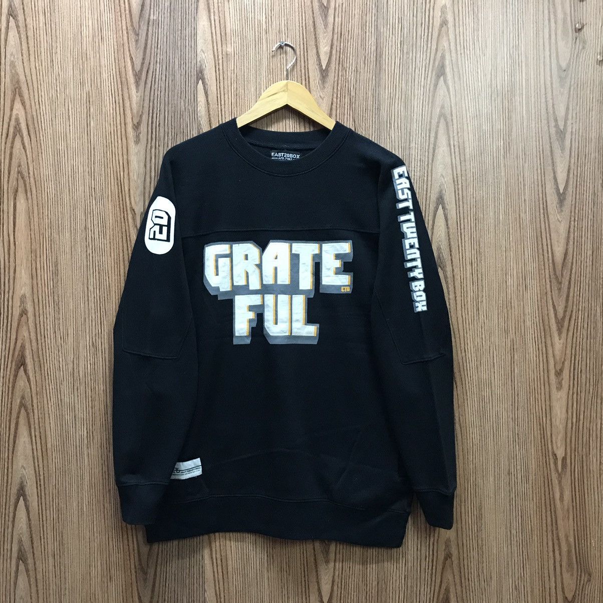Japanese Brand × Vintage EAST TWENTY BOX Sweatshirt CrewNeck Big Logo Grateful Size US M / EU 48-50 / 2 - 1 Thumbnail