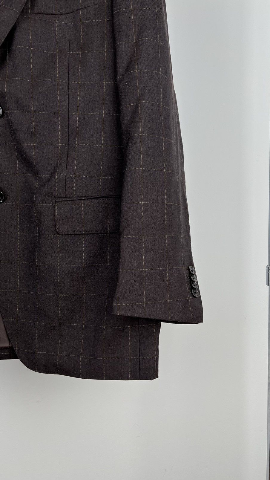 Suitsupply Suitsupply Plaid Brown Blazer Size 40R - 5 Thumbnail