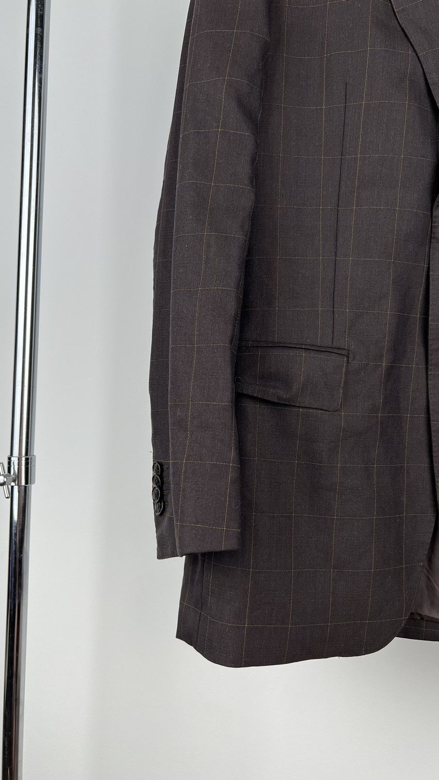 Suitsupply Suitsupply Plaid Brown Blazer Size 40R - 6 Thumbnail