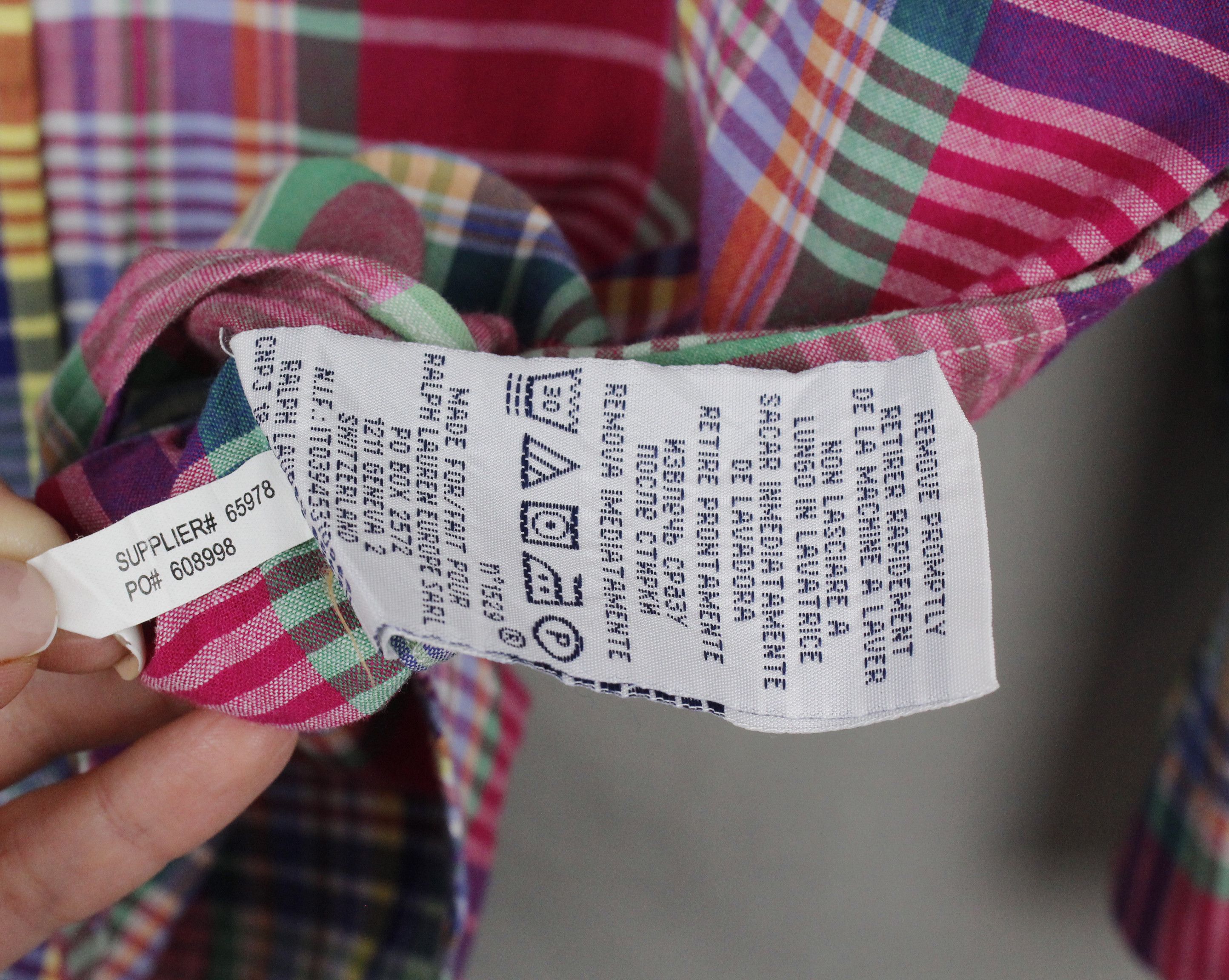 Polo Ralph Lauren × Ralph Lauren Polo Ralph Lauren Multicolor Big Check Oxford Shirt Size US L / EU 52-54 / 3 - 4 Thumbnail