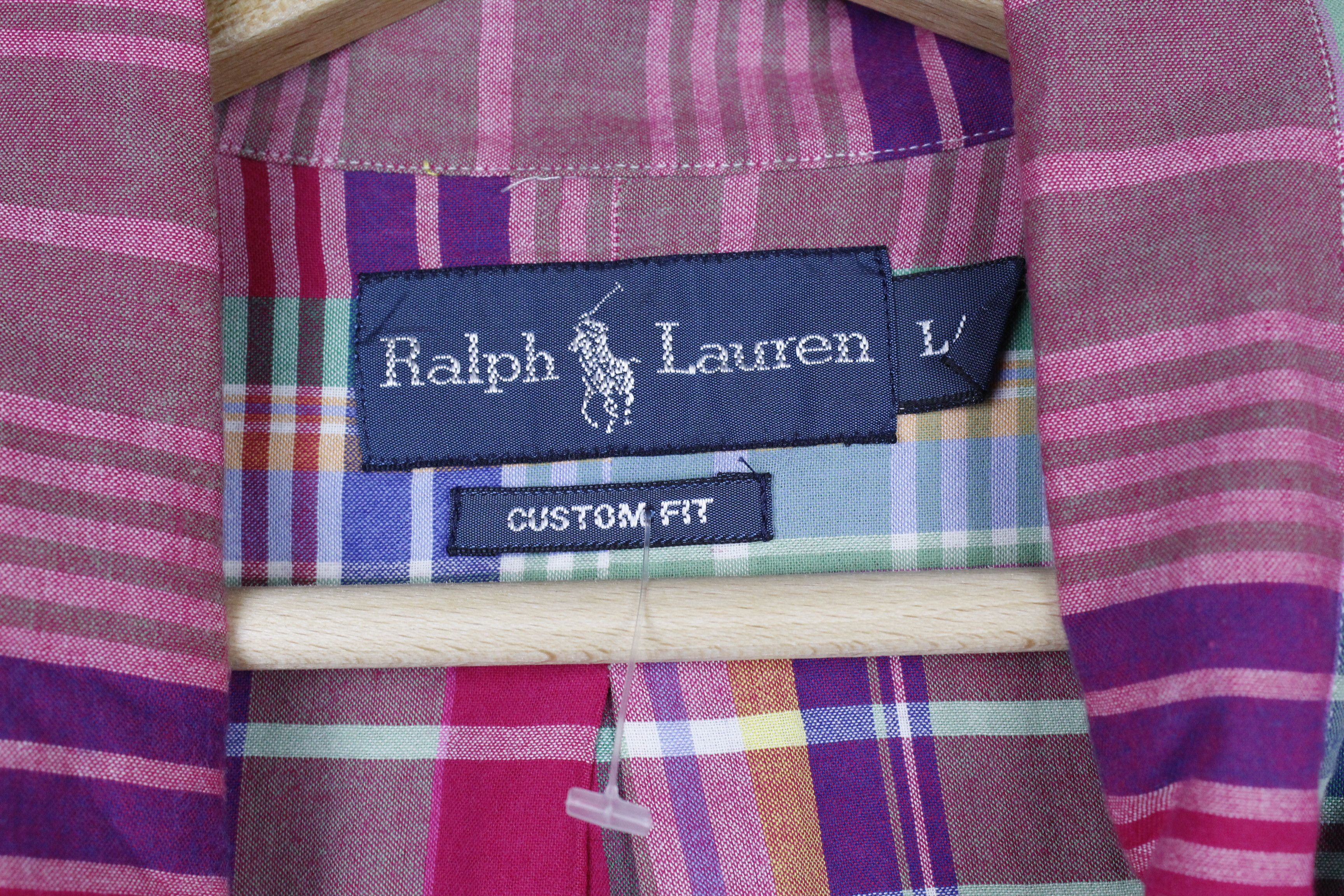 Polo Ralph Lauren × Ralph Lauren Polo Ralph Lauren Multicolor Big Check Oxford Shirt Size US L / EU 52-54 / 3 - 3 Thumbnail
