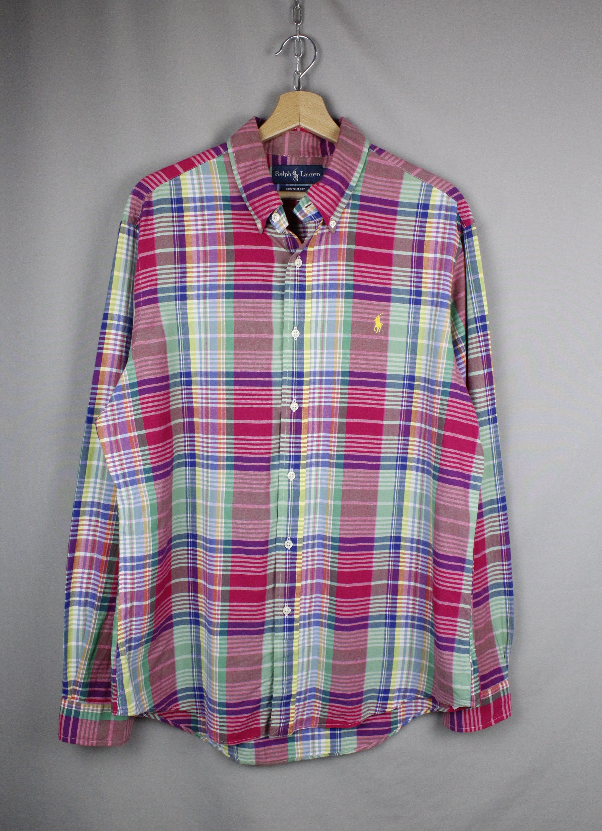 Polo Ralph Lauren × Ralph Lauren Polo Ralph Lauren Multicolor Big Check Oxford Shirt Size US L / EU 52-54 / 3 - 1 Thumbnail
