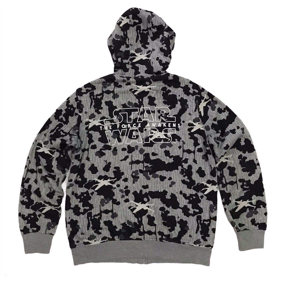 Star Wars Uniqlo Star Wars Camo Zipper Jacket Hooded Fleece Inner Size US XL / EU 56 / 4 - 1 Thumbnail