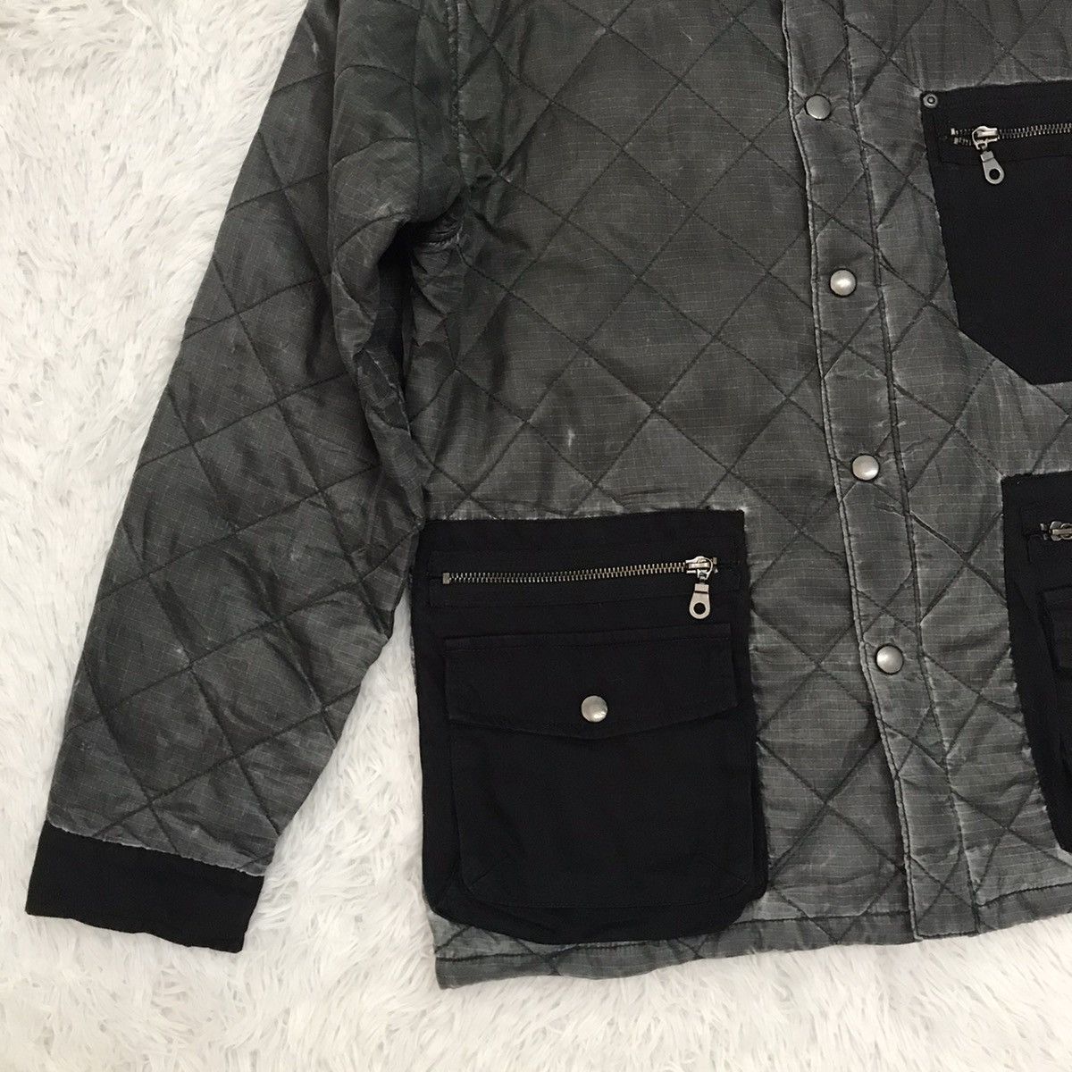 Japanese Brand CH Caravach Quilted Jacket Exposed Pockets Size US M / EU 48-50 / 2 - 5 Thumbnail