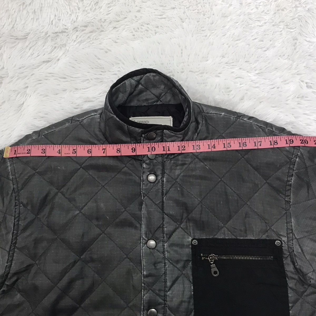 Japanese Brand CH Caravach Quilted Jacket Exposed Pockets Size US M / EU 48-50 / 2 - 17 Thumbnail