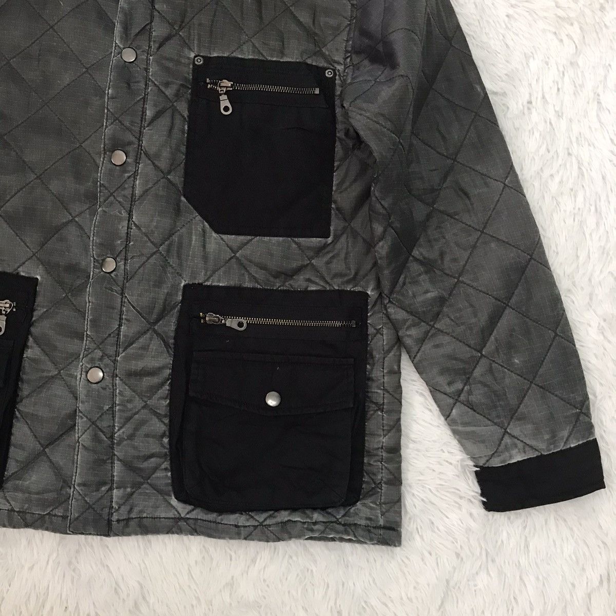 Japanese Brand CH Caravach Quilted Jacket Exposed Pockets Size US M / EU 48-50 / 2 - 6 Thumbnail