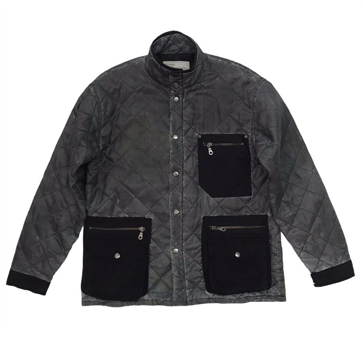 Japanese Brand CH Caravach Quilted Jacket Exposed Pockets Size US M / EU 48-50 / 2 - 1 Thumbnail