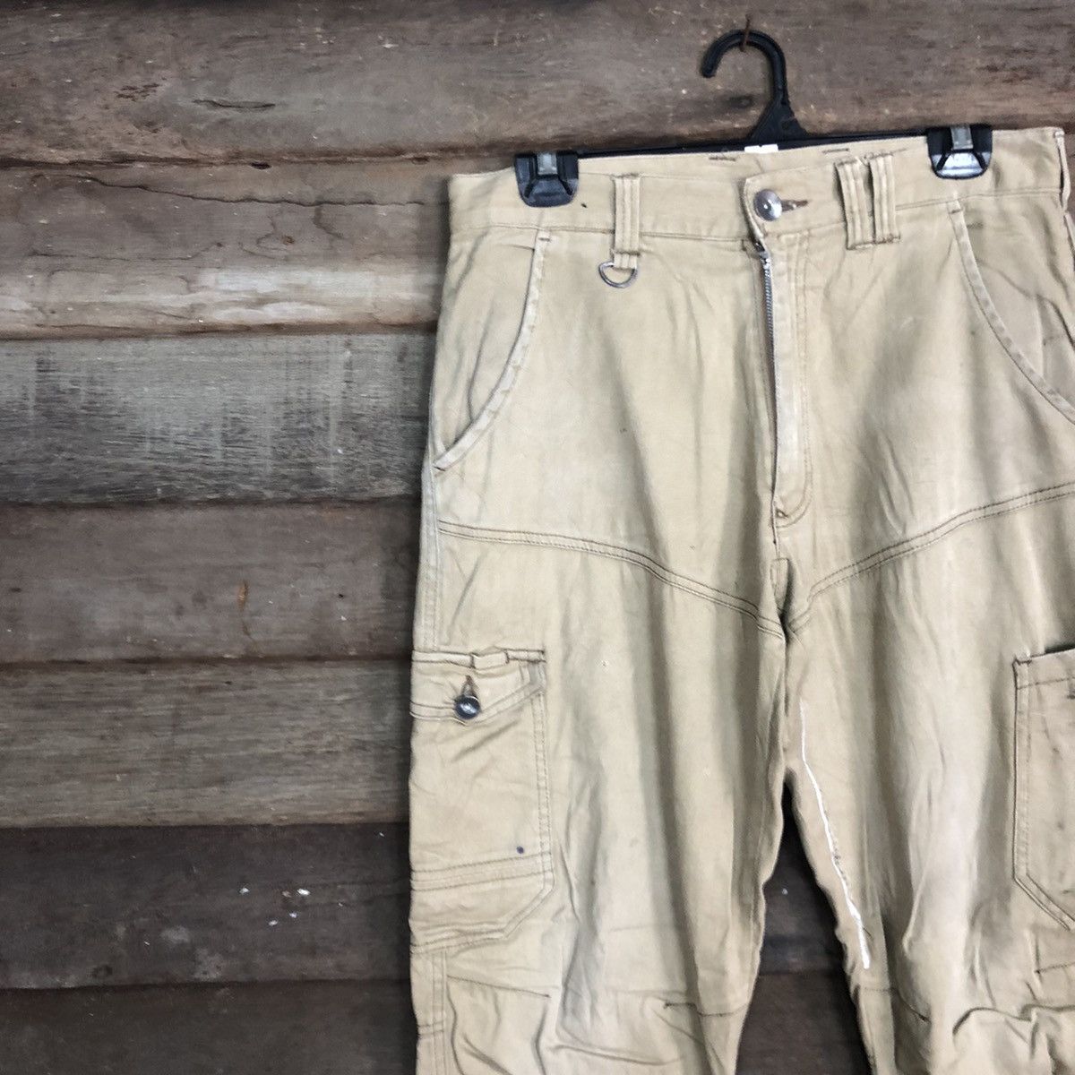 Japanese Brand Jogger Stretch japan Brown Multipocket Cargo Pants #c994 Size US 28 / EU 44 - 6 Thumbnail