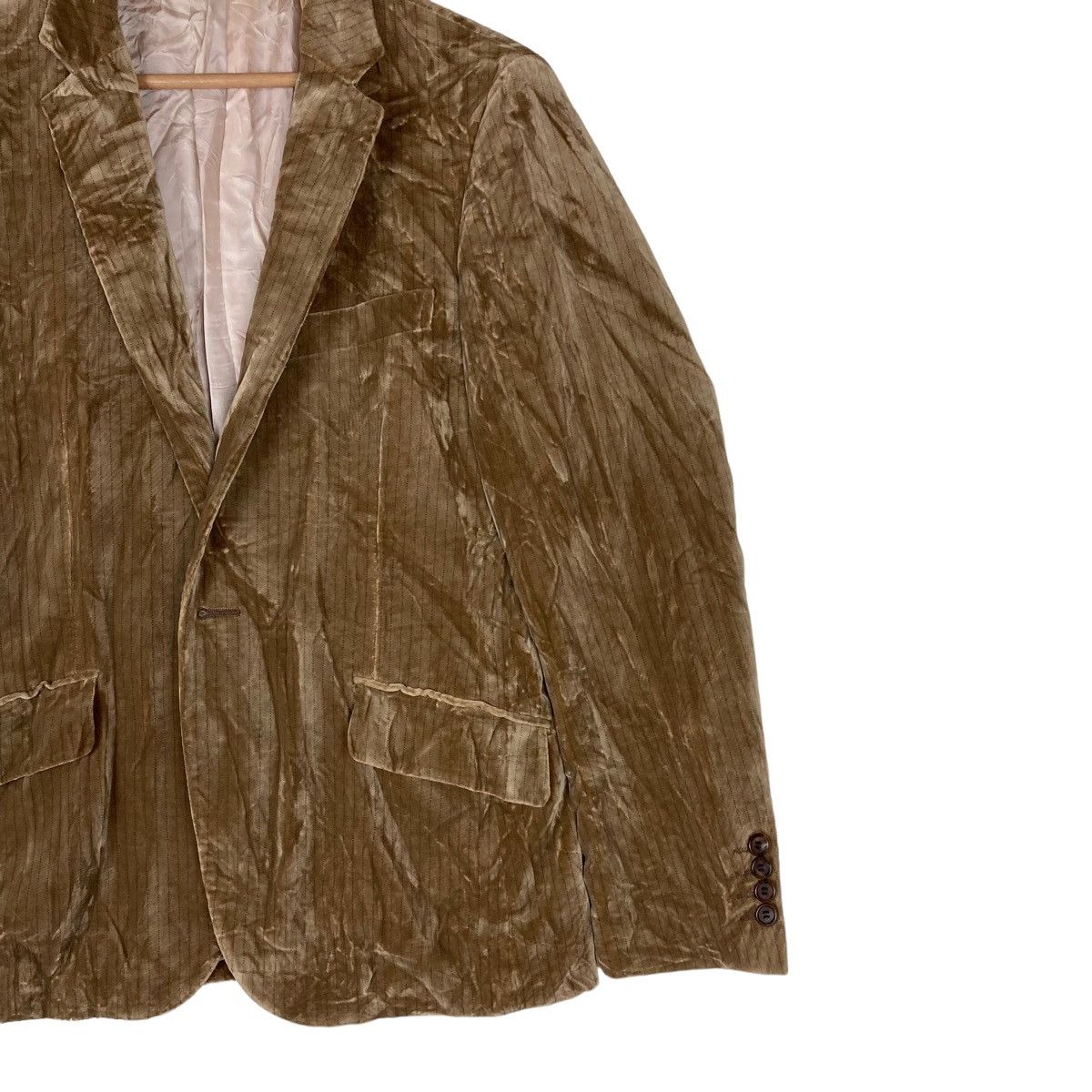 Paul Smith Vintage Paul Smith Flat Button Corduroy Coat Blazer Jacket Size US L / EU 52-54 / 3 - 3 Thumbnail