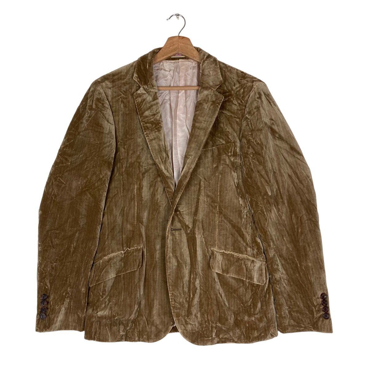 Paul Smith Vintage Paul Smith Flat Button Corduroy Coat Blazer Jacket Size US L / EU 52-54 / 3 - 1 Thumbnail