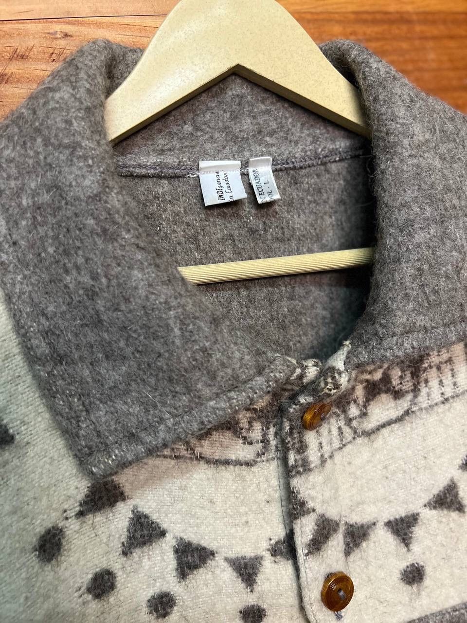 Handmade HANDMADE🔥VINTAGE WOOL NATIVE JACKET MADE IN ECUADOR Size US L / EU 52-54 / 3 - 5 Thumbnail