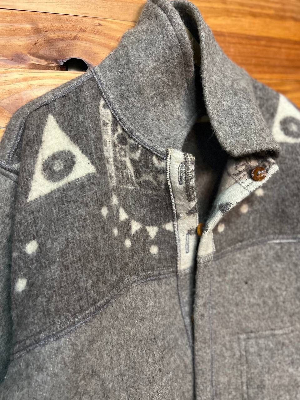 Handmade HANDMADE🔥VINTAGE WOOL NATIVE JACKET MADE IN ECUADOR Size US L / EU 52-54 / 3 - 15 Thumbnail