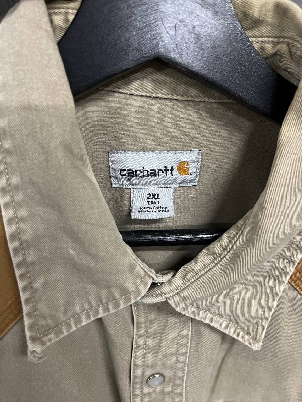Carhartt VINTAGE CARHATT PEARL SNAP BUTTON UP SHIRT Size US XXL / EU 58 / 5 - 5 Thumbnail