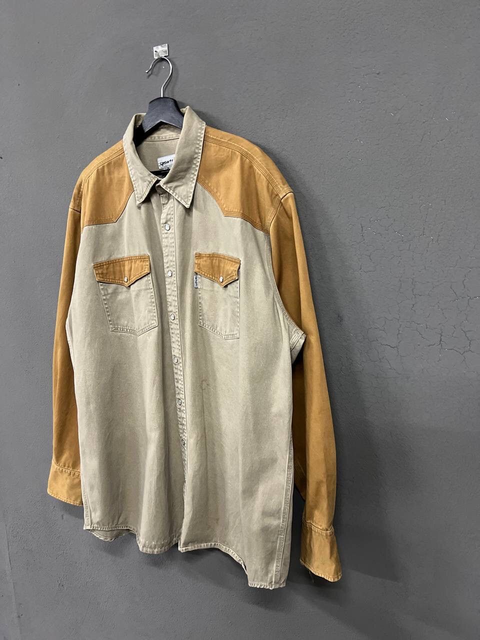 Carhartt VINTAGE CARHATT PEARL SNAP BUTTON UP SHIRT Size US XXL / EU 58 / 5 - 3 Thumbnail