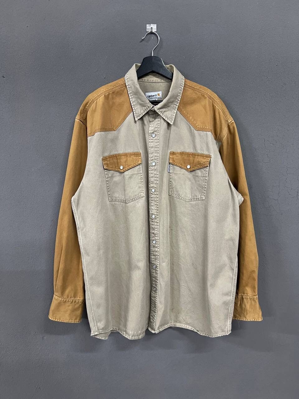 Carhartt VINTAGE CARHATT PEARL SNAP BUTTON UP SHIRT Size US XXL / EU 58 / 5 - 1 Thumbnail