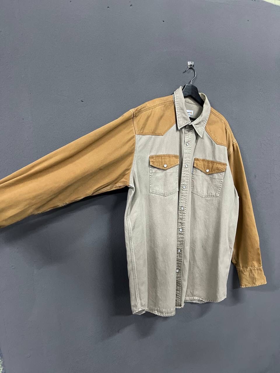 Carhartt VINTAGE CARHATT PEARL SNAP BUTTON UP SHIRT Size US XXL / EU 58 / 5 - 6 Thumbnail