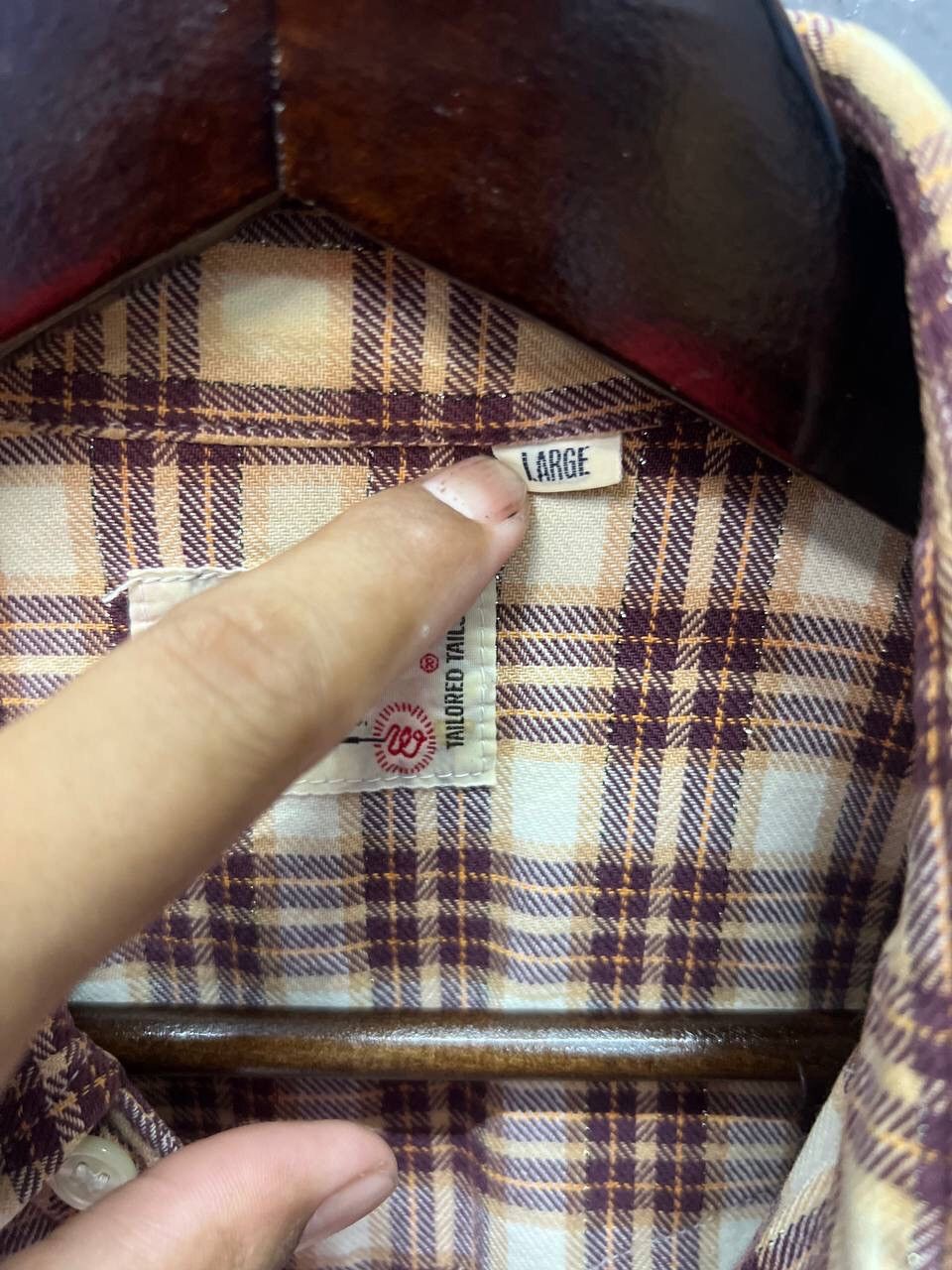 Flannel VINTAGE WRANGLER PEARL SNAP BUTTON FLANNEL Size US L / EU 52-54 / 3 - 8 Thumbnail