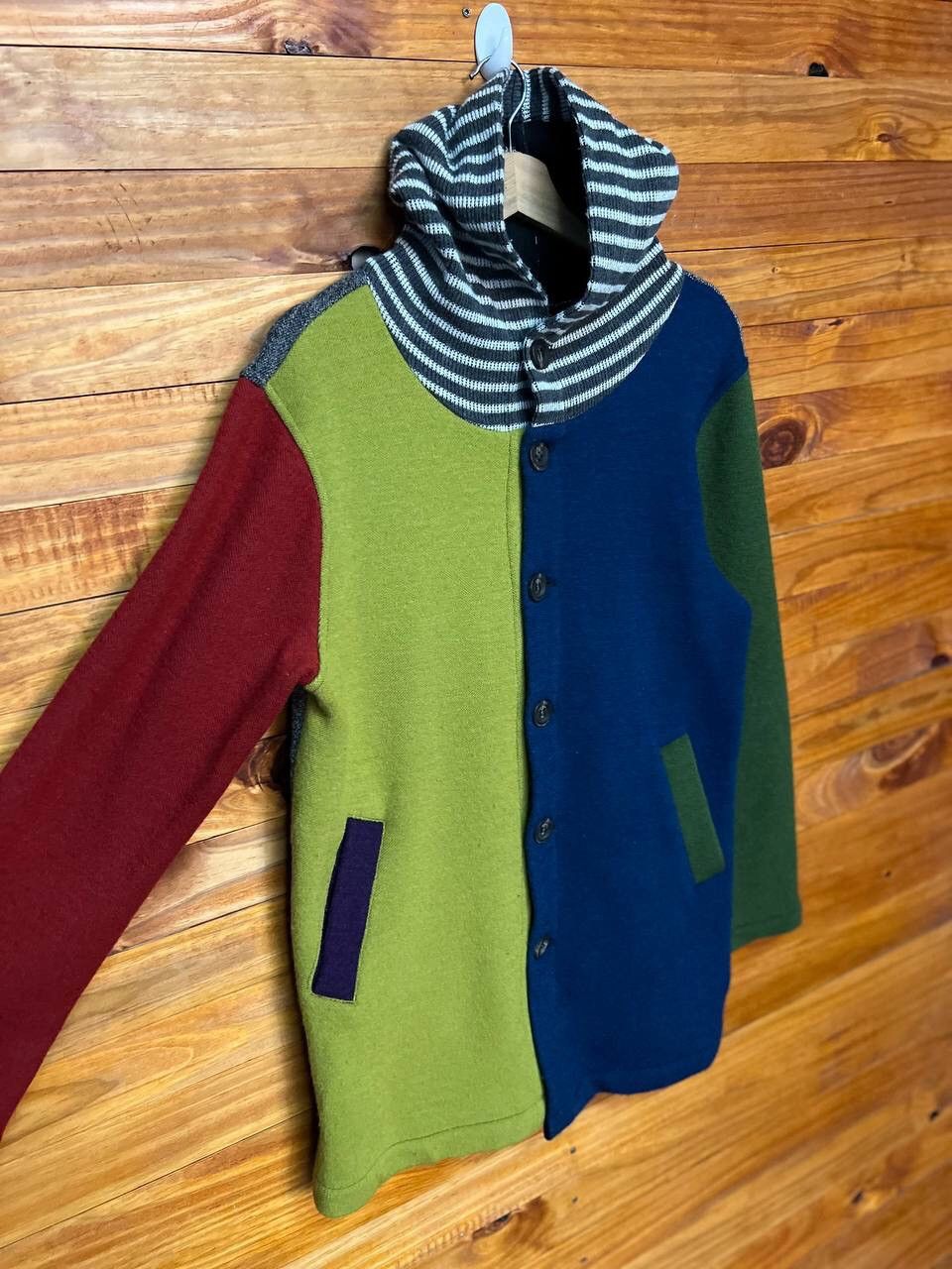go slow caravan GO SLOW CARAVAN COLOUR BLOCK HOODIE Size US M / EU 48-50 / 2 - 4 Thumbnail